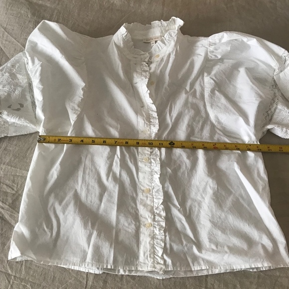 white cotton blouse - Picture 6 of 9